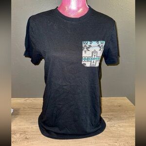 Men’s Black Graphic Pocket T-Shirt
